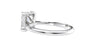 Emerald Cut Solitaire Hidden Halo Diamond Engagement Ring