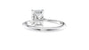 Emerald Cut Solitaire Hidden Halo Diamond Engagement Ring