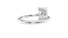 Emerald Cut Solitaire Hidden Halo Diamond Engagement Ring