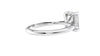 Emerald Cut Solitaire Hidden Halo Diamond Engagement Ring