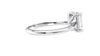 Emerald Cut Solitaire Hidden Halo Diamond Engagement Ring