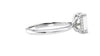 Emerald Cut Solitaire Hidden Halo Diamond Engagement Ring