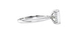 Emerald Cut Solitaire Hidden Halo Diamond Engagement Ring