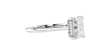 Emerald Cut Solitaire Hidden Halo Diamond Engagement Ring