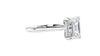 Emerald Cut Solitaire Hidden Halo Diamond Engagement Ring