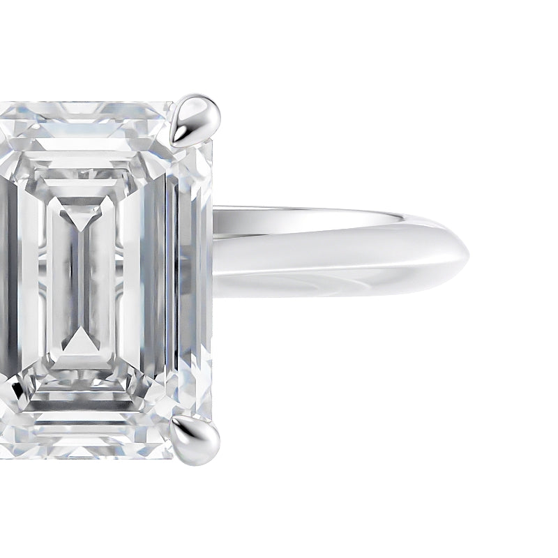 2 carat lab grown diamond solitaire engagement ring.