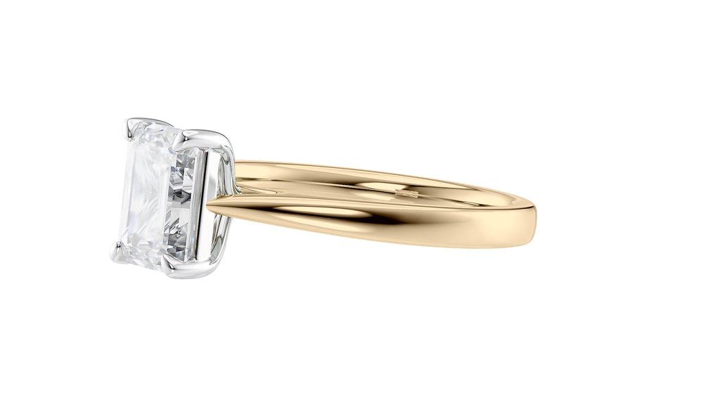 Emerald Cut Solitaire Diamond Engagement Ring