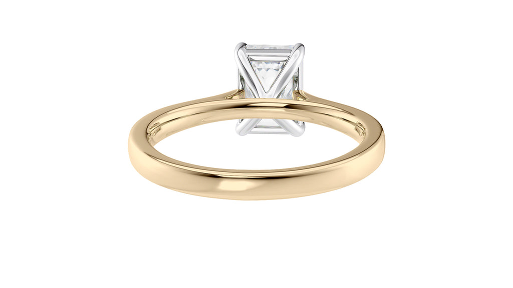 Emerald Cut Solitaire Diamond Engagement Ring