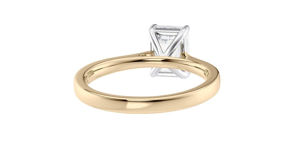 Emerald Cut Solitaire Diamond Engagement Ring