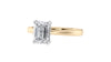 Emerald Cut Solitaire Diamond Engagement Ring