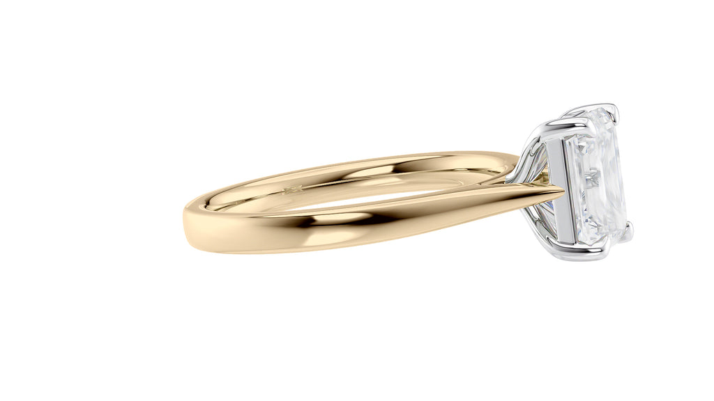 Emerald Cut Solitaire Diamond Engagement Ring
