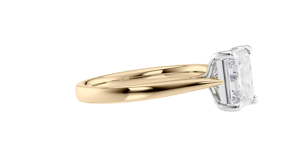 Emerald Cut Solitaire Diamond Engagement Ring
