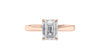 Emerald Cut Solitaire Diamond Engagement Ring
