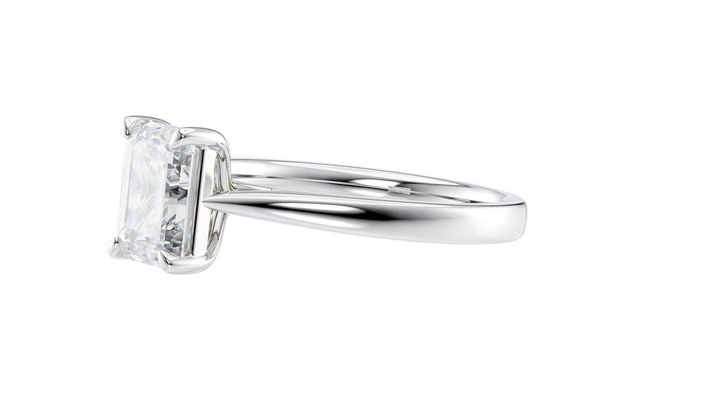Emerald Cut Solitaire Diamond Engagement Ring
