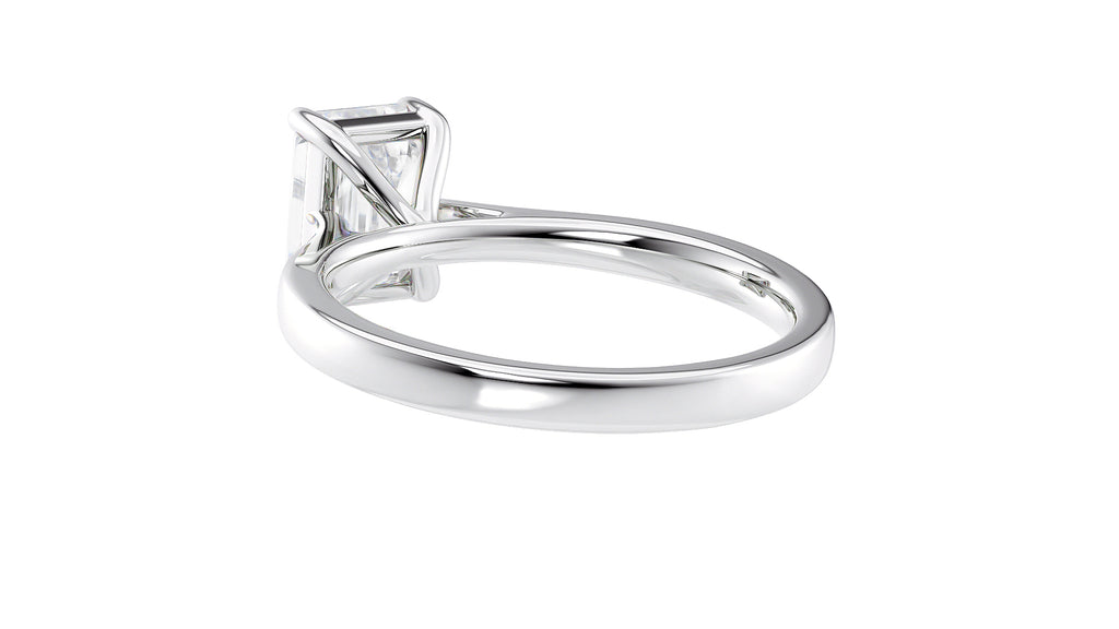 Emerald Cut Solitaire Diamond Engagement Ring