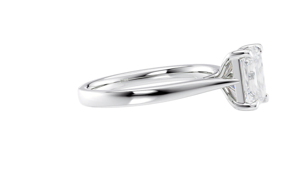 Emerald Cut Solitaire Diamond Engagement Ring