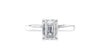 Emerald Cut Solitaire Diamond Engagement Ring
