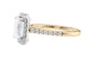 Emerald Cut Halo Classic Diamond Band Engagement Ring