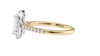 Emerald Cut Halo Classic Diamond Band Engagement Ring