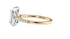 Emerald Cut Halo Classic Diamond Band Engagement Ring