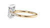 Emerald Cut Halo Classic Diamond Band Engagement Ring