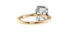 Emerald Cut Halo Classic Diamond Band Engagement Ring
