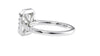 Emerald Cut Halo Classic Diamond Band Engagement Ring