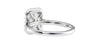 Emerald Cut Halo Classic Diamond Band Engagement Ring
