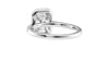 Emerald Cut Halo Classic Diamond Band Engagement Ring