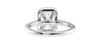 Emerald Cut Halo Classic Diamond Band Engagement Ring