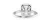 Emerald Cut Halo Classic Diamond Band Engagement Ring