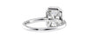 Emerald Cut Halo Classic Diamond Band Engagement Ring