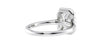 Emerald Cut Halo Classic Diamond Band Engagement Ring