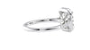 Emerald Cut Halo Classic Diamond Band Engagement Ring