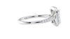 Emerald Cut Halo Classic Diamond Band Engagement Ring