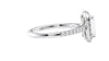 Emerald Cut Halo Classic Diamond Band Engagement Ring