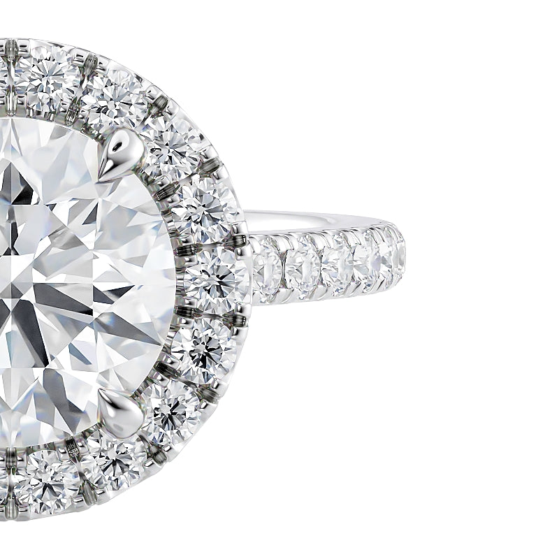 1.5 carat laboratory grown diamond engagement ring.  McGuire Diamonds