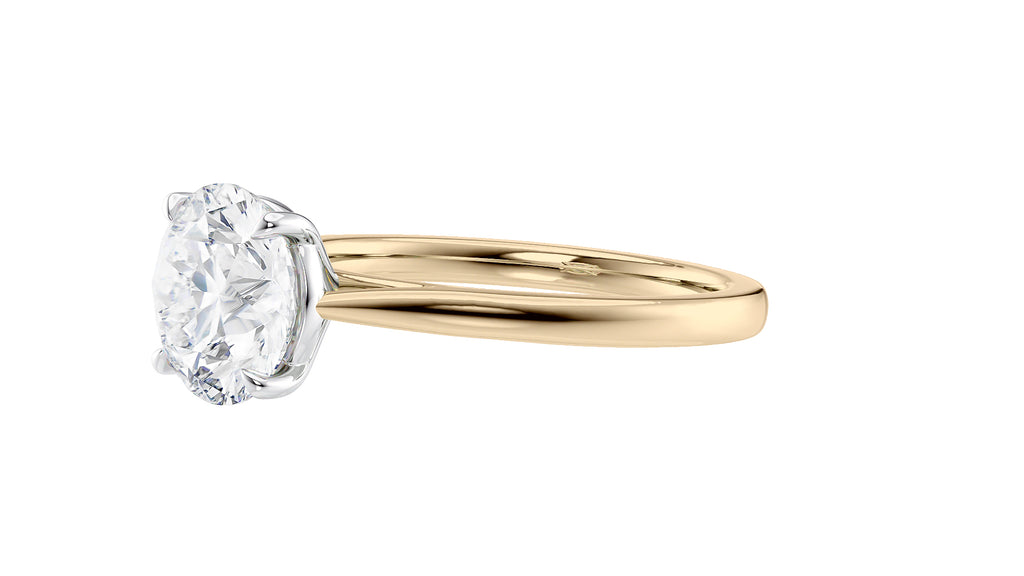 Round Solitaire Diamond Engagement Ring