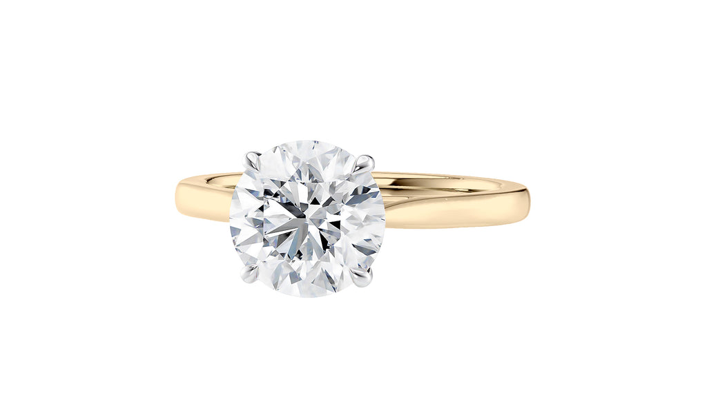 Round Solitaire Diamond Engagement Ring