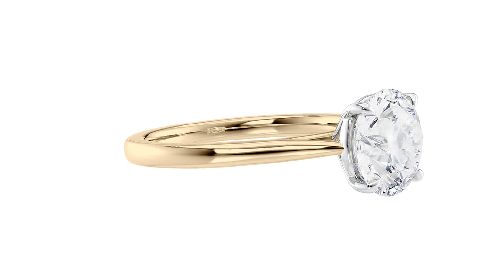 Round Solitaire Diamond Engagement Ring
