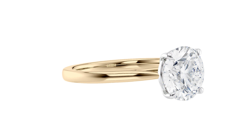 Round Solitaire Diamond Engagement Ring