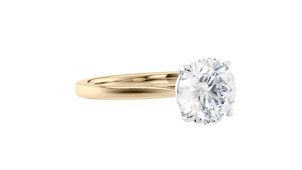Round Solitaire Diamond Engagement Ring