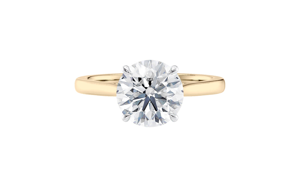 Round Solitaire Diamond Engagement Ring