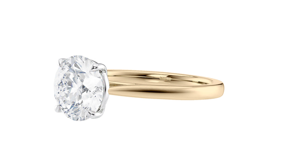 Round Solitaire Diamond Engagement Ring