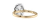Oval Halo Classic Diamond Band Engagement Ring