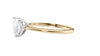 Heart Solitaire with Diamond Bridge Engagement Ring