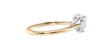 Heart Solitaire with Diamond Bridge Engagement Ring