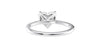 Heart Solitaire with Diamond Bridge Engagement Ring