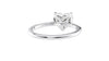 Heart Solitaire with Diamond Bridge Engagement Ring