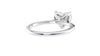 Heart Solitaire with Diamond Bridge Engagement Ring
